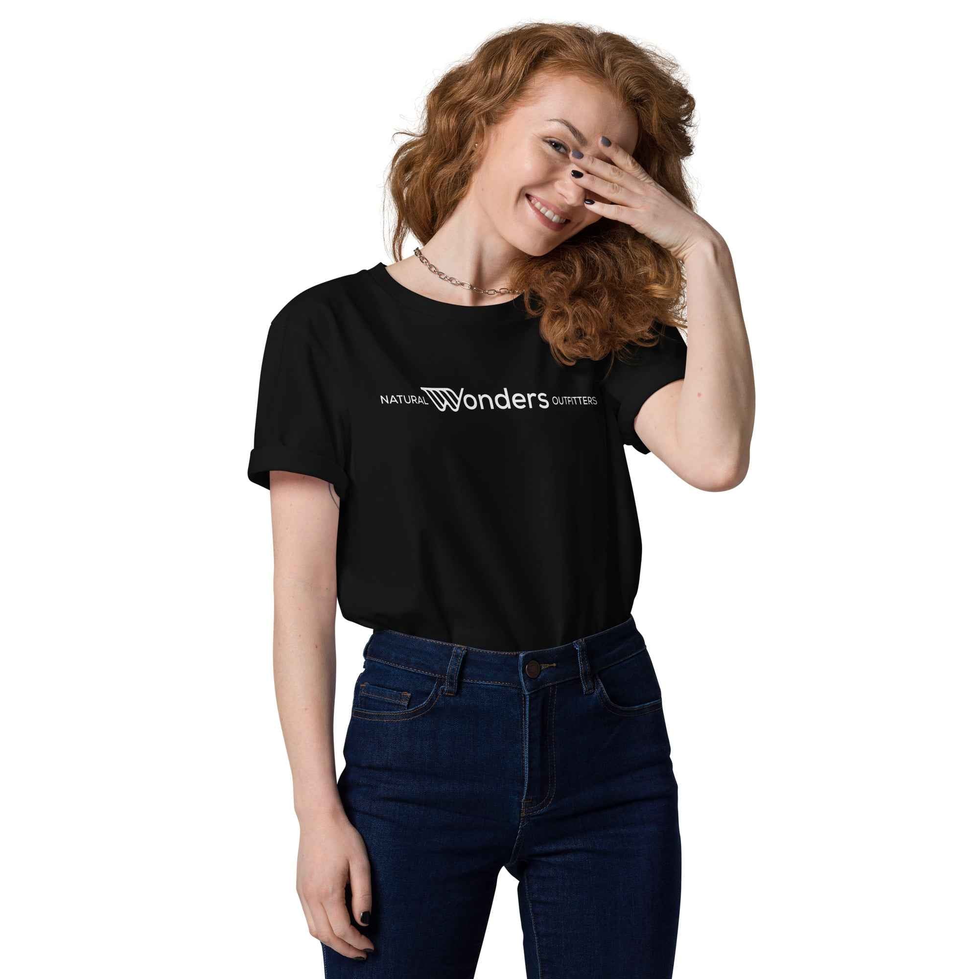 The Waterfall Tee - White Logo - Natural Wonders Outfitters