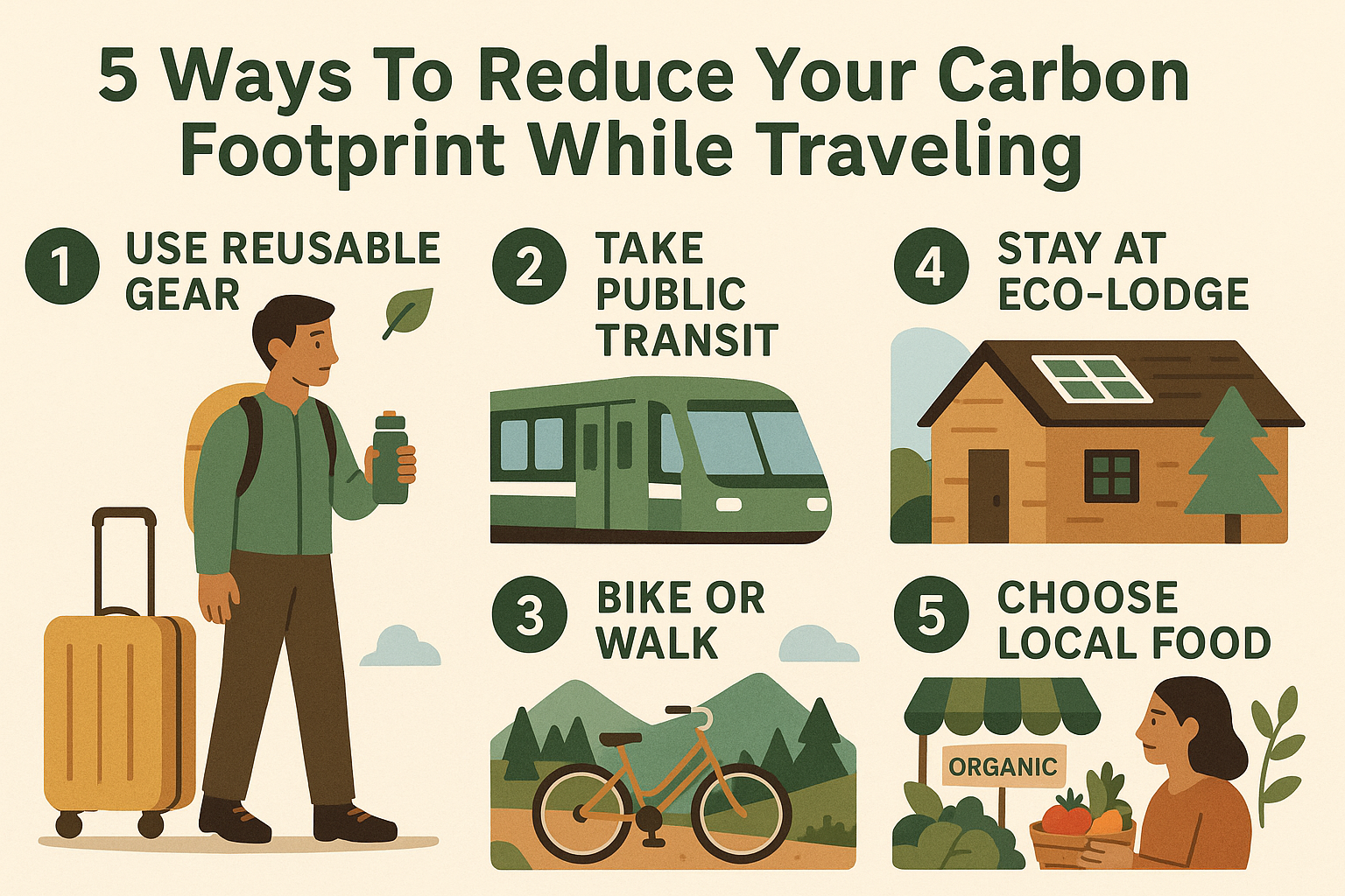 5 Ways To Reduce Your Carbon Footprint While Traveling