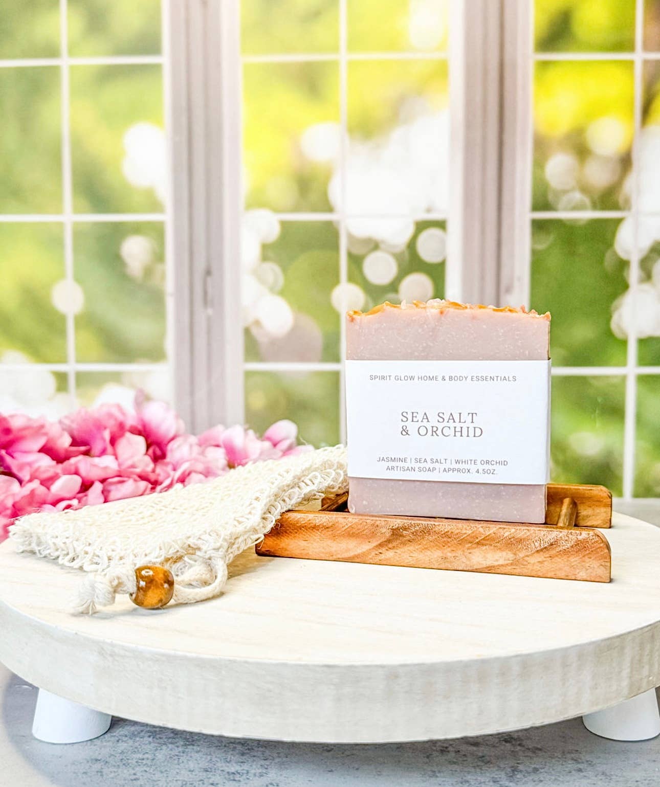 Sea Salt & Orchid Soap | Handcrafted Floral Artisan Bar