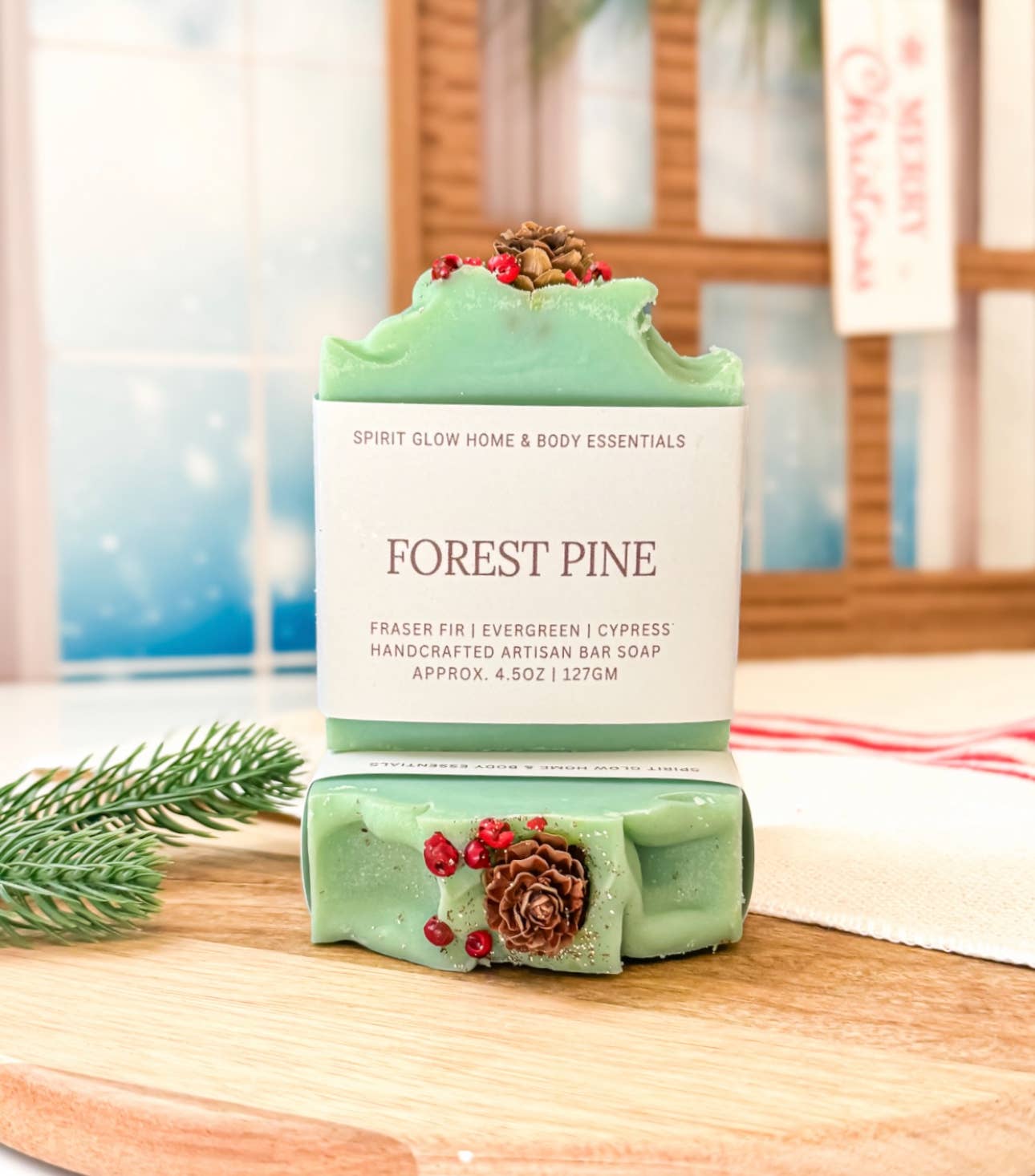 Forest Pine Soap | Handcrafted Christmas Tree Scent Bar