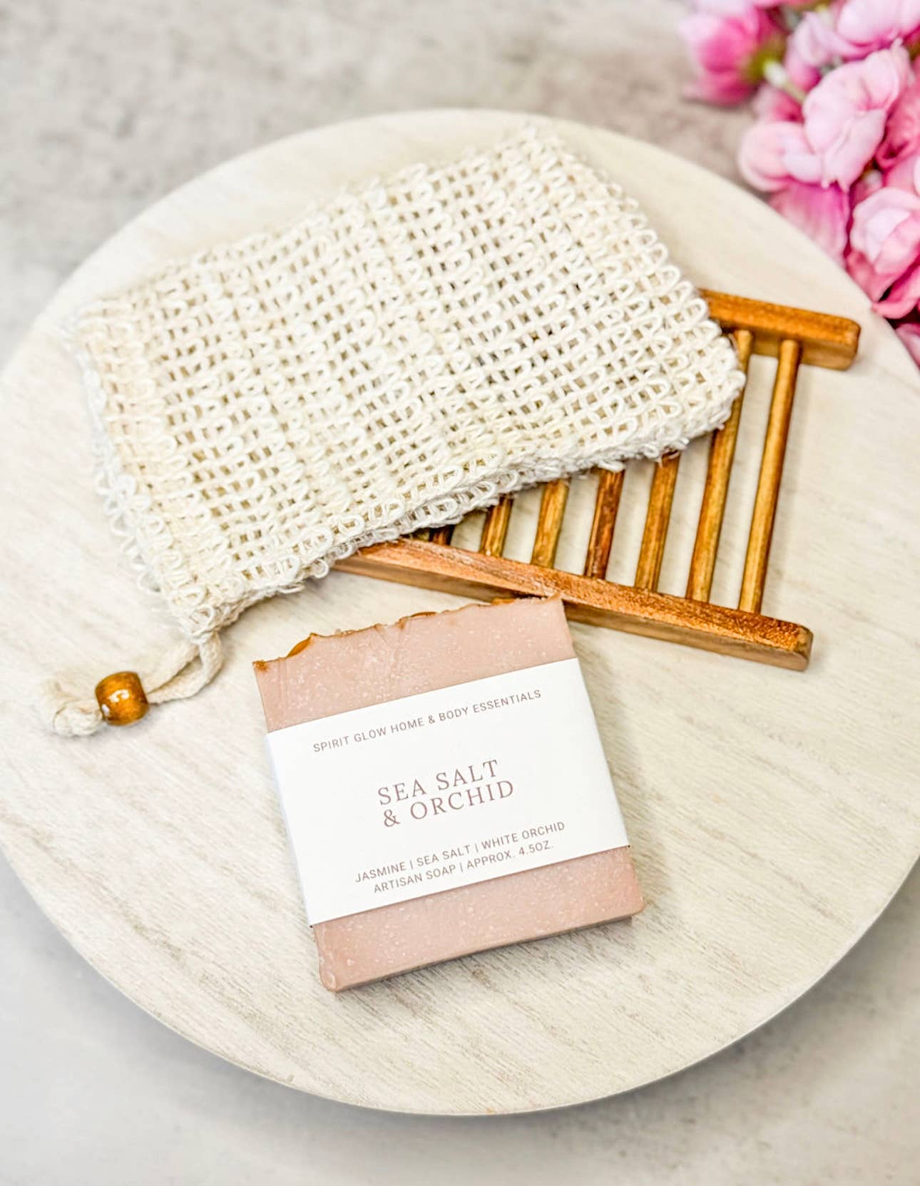 Sea Salt & Orchid Soap | Handcrafted Floral Artisan Bar