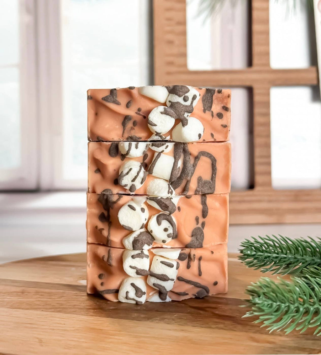 Hot Cocoa Soap | Handcrafted Chocolate Artisan Bar