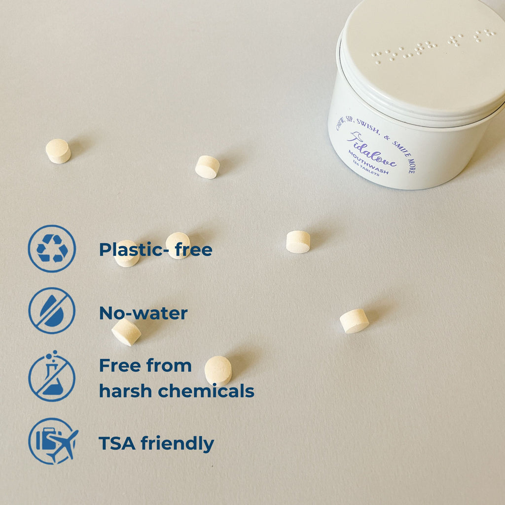 Fluoride-Free Mouthwash Tablets with 5% nHAp – 124 Tablets