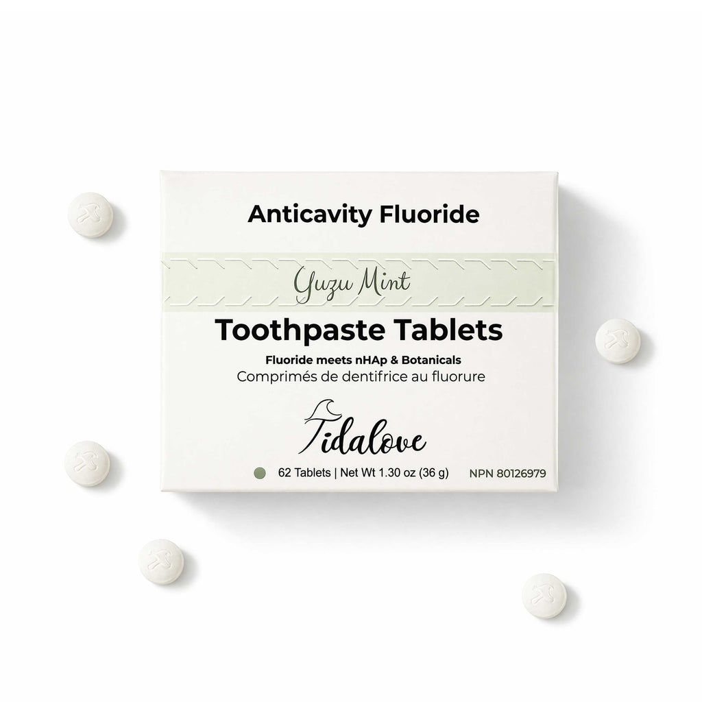 Fluoride Yuzu Mint Toothpaste Tablets – 1-Month Supply | 5% nHAp