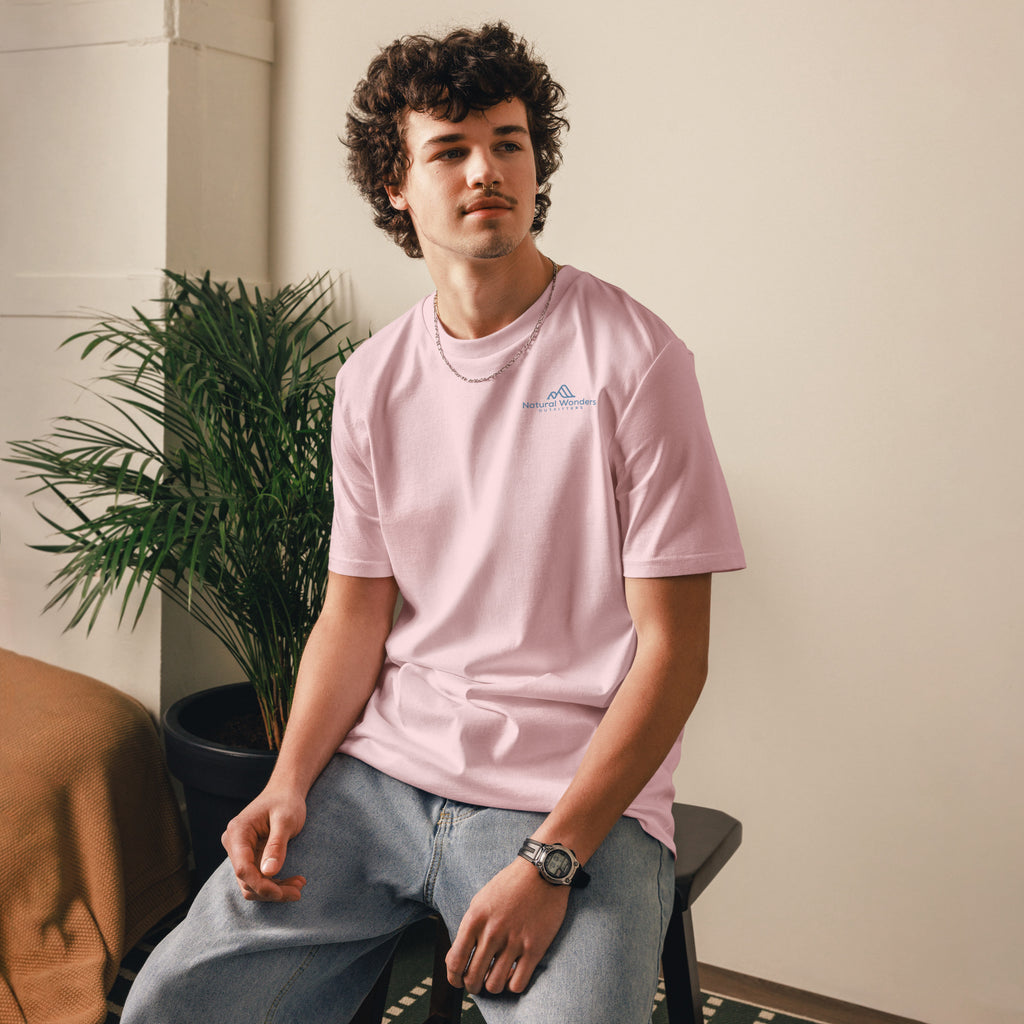 The Wave Tee | Organic Cotton Eco Unisex Blue Logo